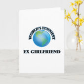 Die lustigste Ex-Freundin der Welt Karte (Gelbe Blume)