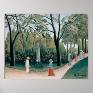 Die Luxemburger Gärten. Denkmal für Chopin Poster