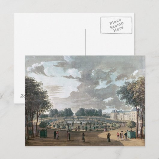 Die Luxemburger Gärten Postkarte (Vorne/Hinten)