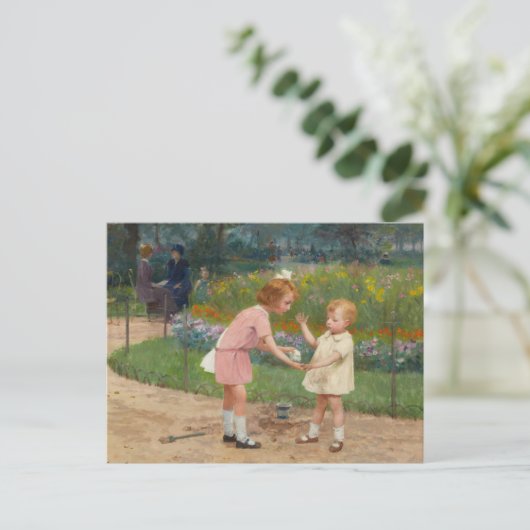 Die Luxemburger Gärten | Victor Gabriel Gilbert Postkarte (Stehend Vorderseite)