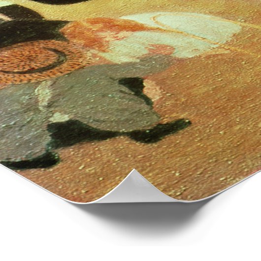 Die Luxemburger Gärten von 1895 Poster (Ecke)