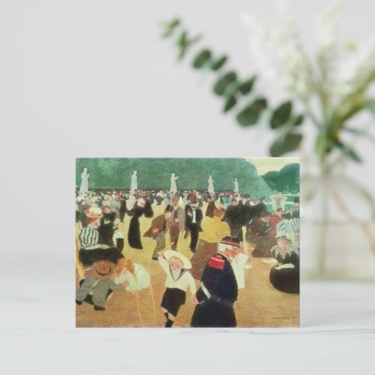 Die Luxemburger Gärten von 1895 Postkarte (Stehend Vorderseite)