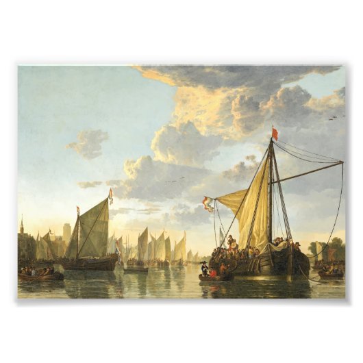 Die Maas in Dordrecht Fotodruck (Vorne)