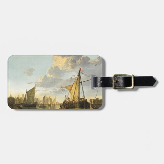 Die Maas in Dordrecht Gepäckanhänger (Vorderseite horizontal)