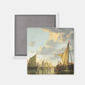 Die Maas in Dordrecht Magnet (Vorderseite/Rückseite)
