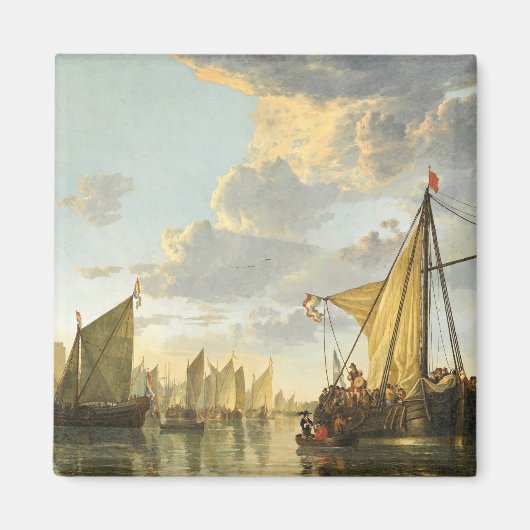 Die Maas in Dordrecht Magnet (Vorne)