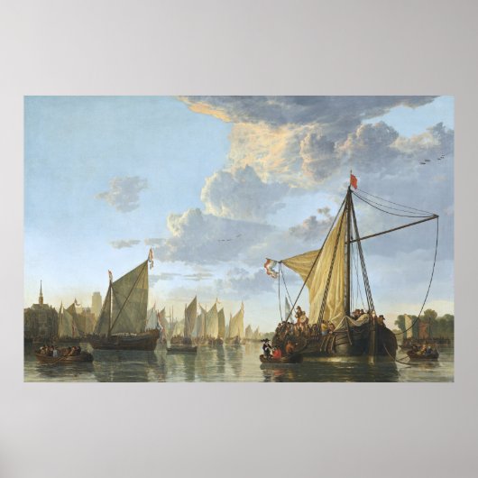 Die Maas in Dordrecht von Aelbert Cuyp Poster (Vorne)