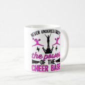 Die Macht der Cheer Base Cheerleading Basis Kaffeetasse (VorderseiteRechts)
