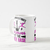 Die Macht der Cheer Base Cheerleading Basis Kaffeetasse (Vorderseite Links)