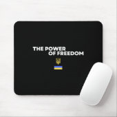 Die Macht der Freiheit Dreizack Ukrainische Flagge Mousepad (Mit Mouse)