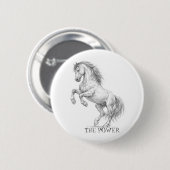 Die Macht des Hengstes | Majestätisches Pferd Graf Button (Vorne & Hinten)