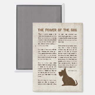 Die Macht des Hundes Gedicht - Rudyard Kipling Magnet