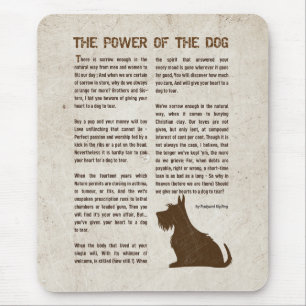 Die Macht des Hundes Gedicht - Rudyard Kipling  Mousepad