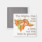 Die mächtige Eiche Magnet (Vorderseite/Rückseite)