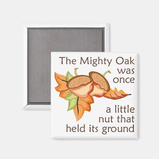 Die mächtige Eiche Magnet (Vorderseite/Rückseite)