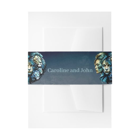 Die mächtige Gegenwart der Löwen Einladungsbanderole (Vorderseite Beispiel)