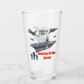 Die mächtige Militärehrung  Glas (Rückseite)