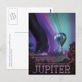 Die mächtigen Auras der Jupiter-Reisewerbung Postkarte