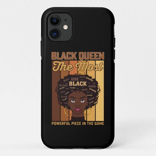 Die mächtigste Melanin Black Girl Case-Mate iPhone Hülle (Rückseite)