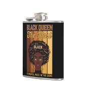 Die mächtigste Melanin Black Girl Flachmann (Links)
