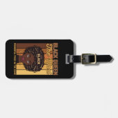 Die mächtigste Melanin Black Girl Gepäckanhänger (Vorderseite horizontal)