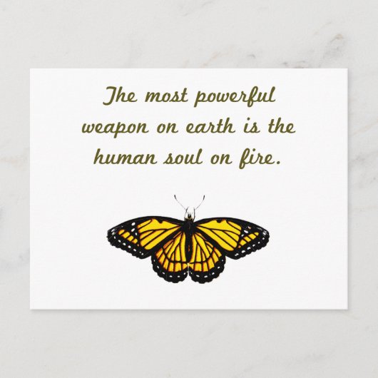 Die mächtigste Waffe Postkarte (Vorderseite)