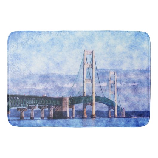 Die Mackinac-Brücke Badematte (Vorderseite)