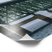 Die Mackinac-Brücke, die über die Straße von Fotodruck (Ecke)