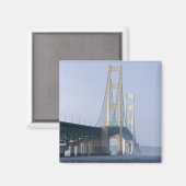 Die Mackinac-Brücke, die über die Straße von Magnet (Vorderseite/Rückseite)