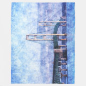 Die Mackinac-Brücke Fleecedecke (Vorderseite)