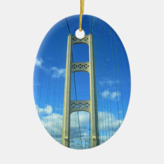 Die Mackinac-Brücke Keramikornament (Vorne)