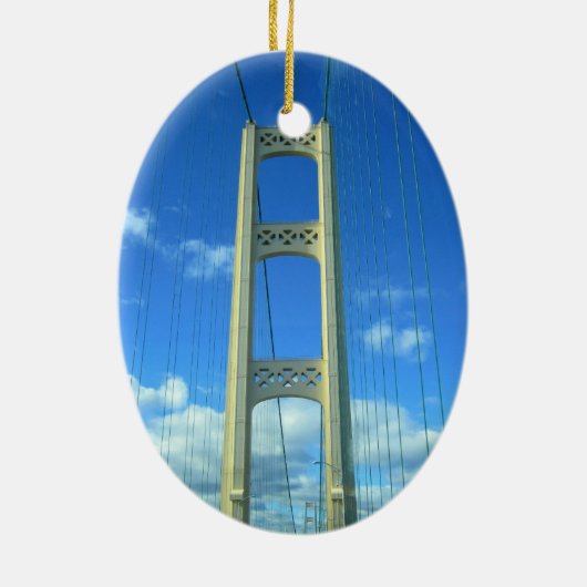 Die Mackinac-Brücke Keramikornament (Hinten)