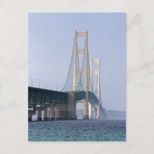 Die Mackinac-Brücke überspannt die Straße von Postkarte