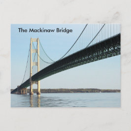 Die Mackinaw-Brücke - Tageslicht Postkarte
