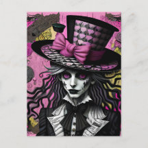 Die Mad Hatter Pink und Black Alice Inspiriert
