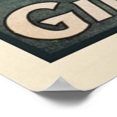 Die Mädchen aus Paris Vintage Poster (Ecke)