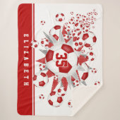 Die Mädchen benennen die Sterne für die weißen Spo Sherpadecke (Vorderseite)