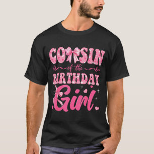 Die Mädchen-Cousine Geburtstag Familie Rosa Kokett T-Shirt