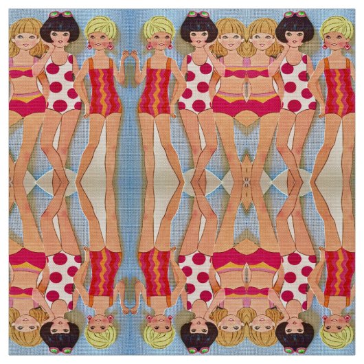 Die Mädchen des Sommers Stoff (Muster)