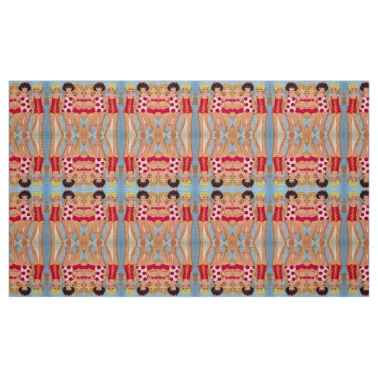 Die Mädchen des Sommers Stoff (Fat Quarter (45,7 x 55,9 cm))