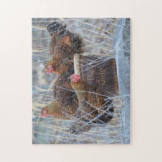 "Die Mädchen-" Huhn-Puzzlespiel Puzzle (Vertikal)