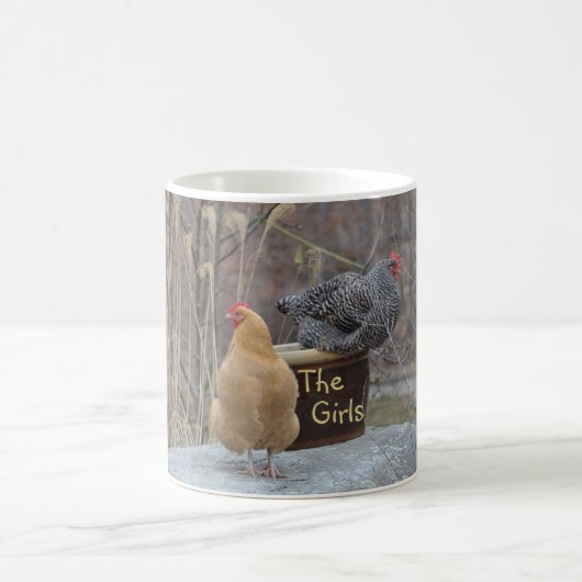 Die Mädchen-Huhn-Tasse Kaffeetasse (Mittel)