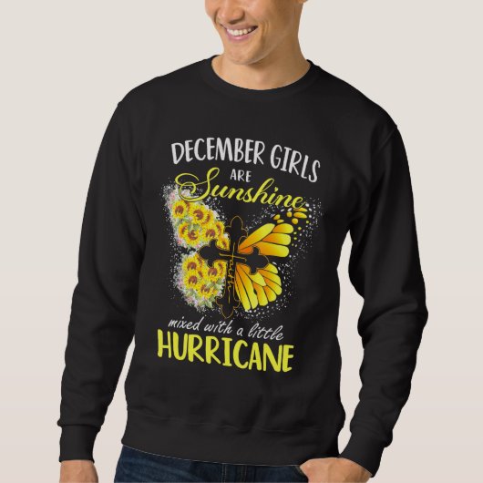 Die Mädchen im Dezember sind ein Sonnenschein, ein Sweatshirt (Vorderseite)