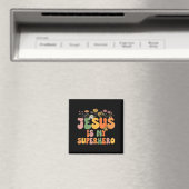 Die Mädchen Jesus ist mein Christlicher Superheld, Magnet (In Situ (Geschirrspüler))