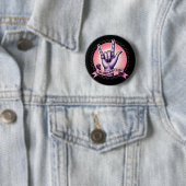 Die Mädchen kümmern sich Feminismus Button (Beispiel)
