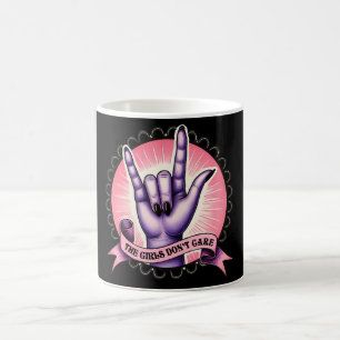 Die Mädchen kümmern sich nicht Feminismus Kaffeetasse