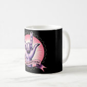 Die Mädchen kümmern sich nicht um Feministen Kaffeetasse (VorderseiteRechts)