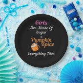 Die Mädchen sind aus Zuckerpumpen hergestellt, die Pappteller (Party)