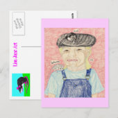 "Die Mädchen" und Lisa Postkarte (Vorne/Hinten)