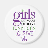 Die Mädchen wollte einfach, einen mathematischen M Magnet (Vorne)